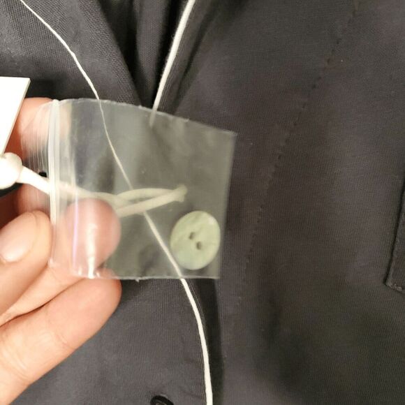 NWT Kule Women's Gray Button Up Sleep Shirt Extra Large - Picture 6 of 8